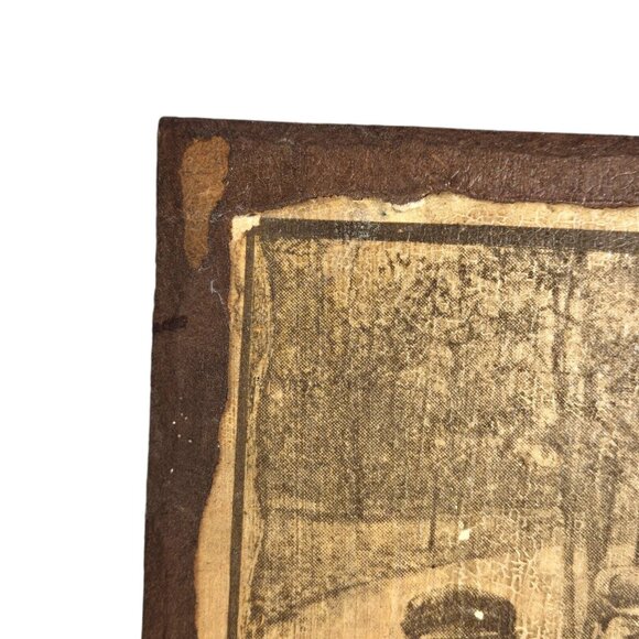 Antique COCA-COLA AT ALL Fountains Model T Car Poster Wood Wall Hang 14"x 10.5" - Picture 4 of 11